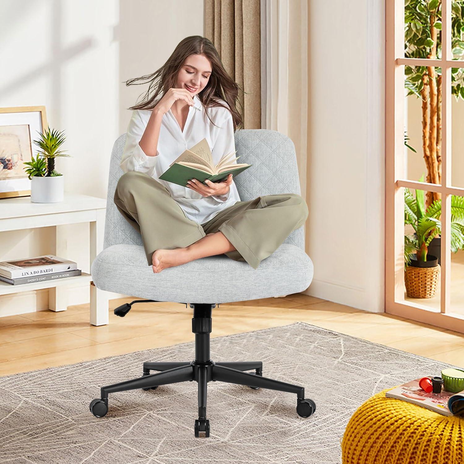 Bürostuhl ohne Armlehnen, ergonomisch, höhenverstellbar, 360° drehbar