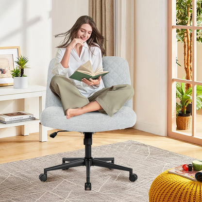 Bürostuhl ohne Armlehnen, ergonomisch, höhenverstellbar, 360° drehbar