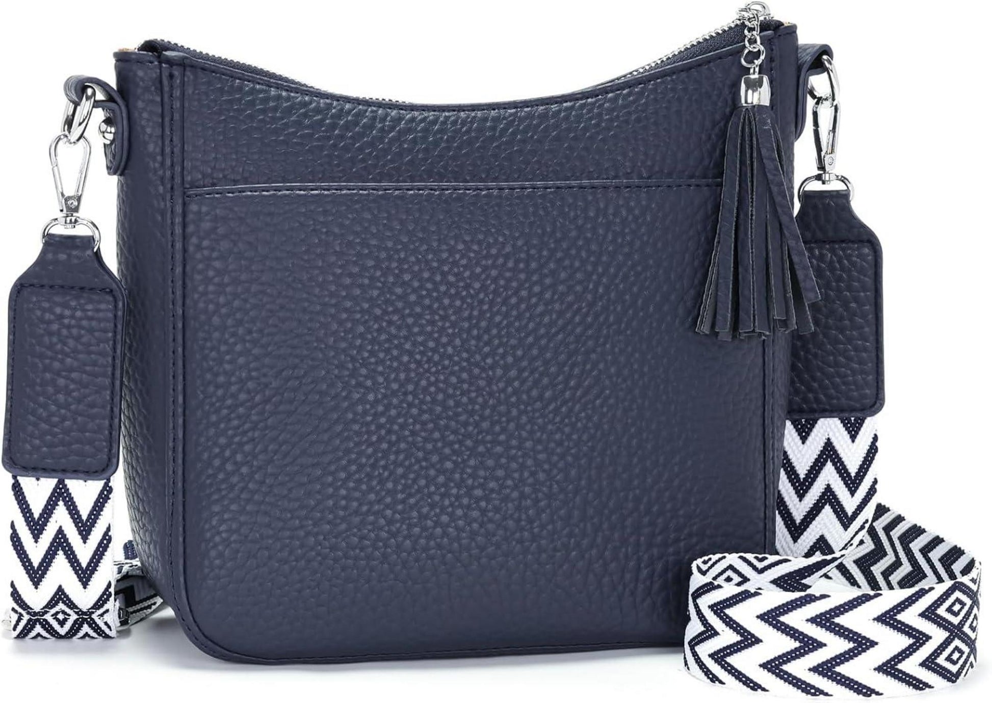 Handtasche Damen Blau Umhängetasche Crossbody Vegan-Leder