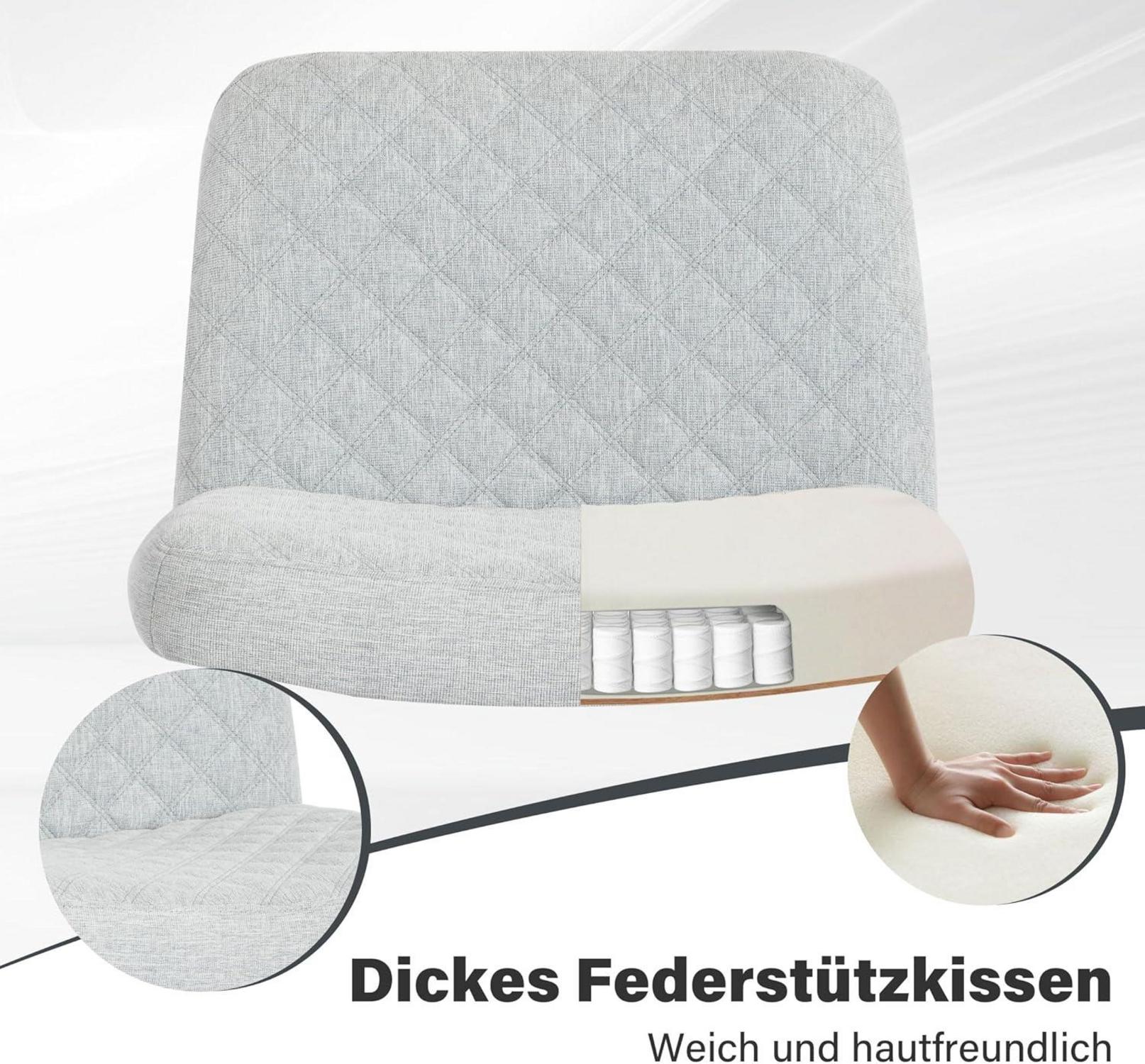 Ergonomischer Bürostuhl ohne Armlehnen, Breites