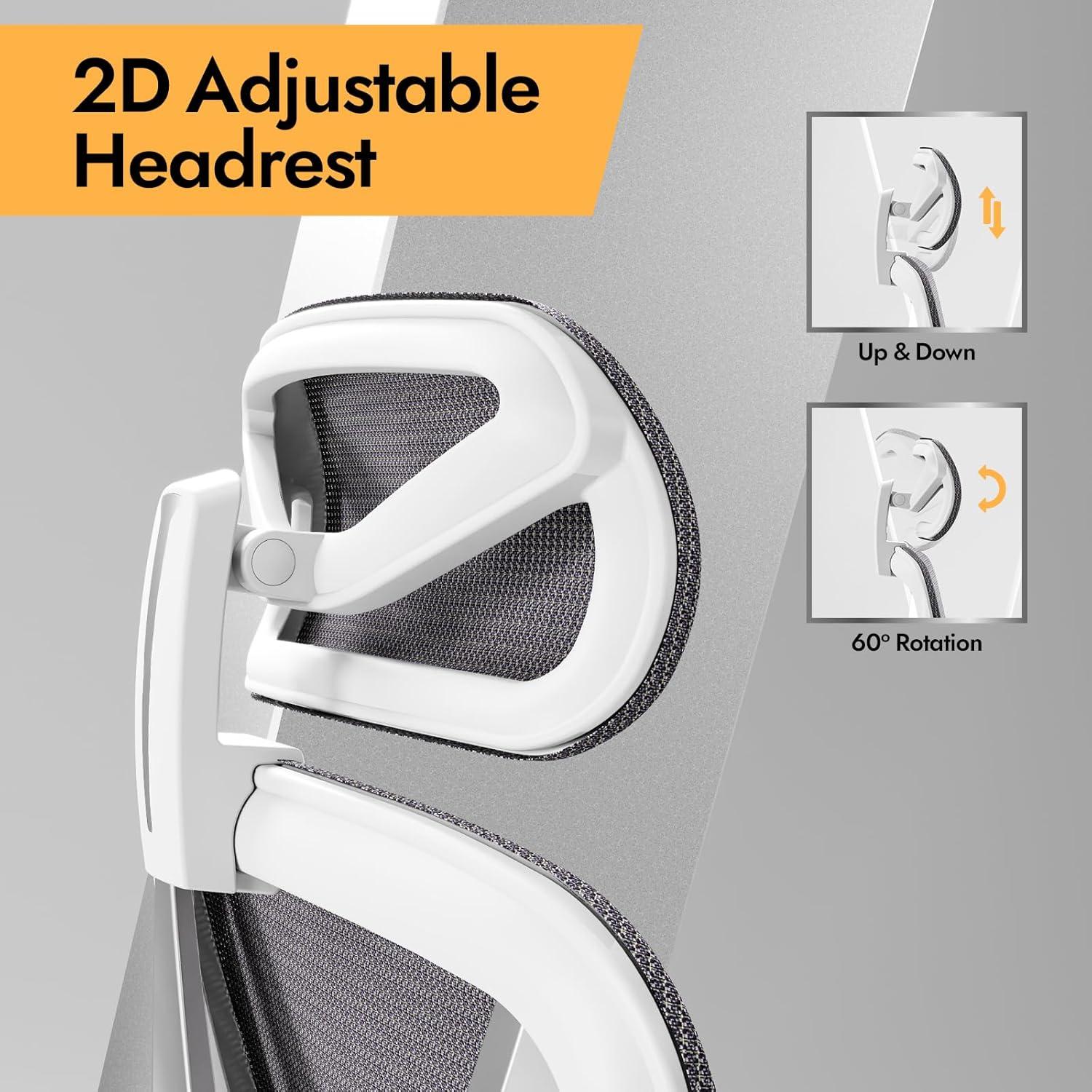 Ergonomischer Bürostuhl mit 3D Lendenstütze in