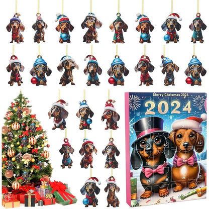 Weihnachtsbaum Welpe Anhänger | Adventskalender 2024