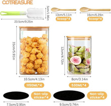 Vorratsgläser mit Deckel 8er Set Luftdicht Glasbehälter