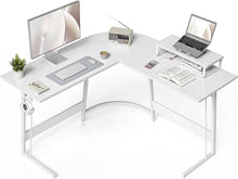 Gaming Eckschreibtisch 120x120 cm L-Form Monitorständer