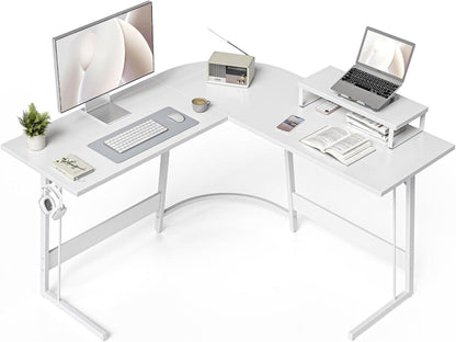Gaming Eckschreibtisch 120x120 cm L-Form Monitorständer