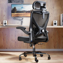 Ergonomischer Gaming-Bürostuhl mit Lendenwirbelstütze und Kopfstütze