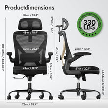 Ergonomischer Bürostuhl mit Lendenwirbelstütze und