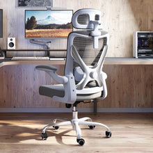 Ergonomischer Bürostuhl mit Lendenwirbelstütze und Kopfstütze