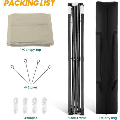 Faltpavillon 3x3 mit Seitenwänden, wasserdicht und