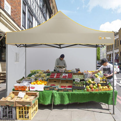 Faltpavillon 3x3 mit Seitenwänden, wasserdicht und