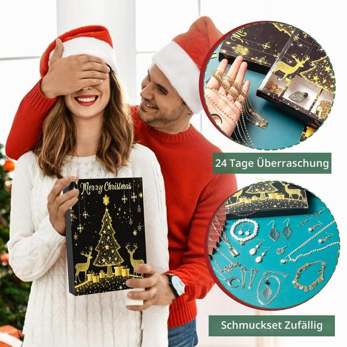 Schmuck Adventskalender 2026 Damen & Mädchen – 24 Überraschungen
