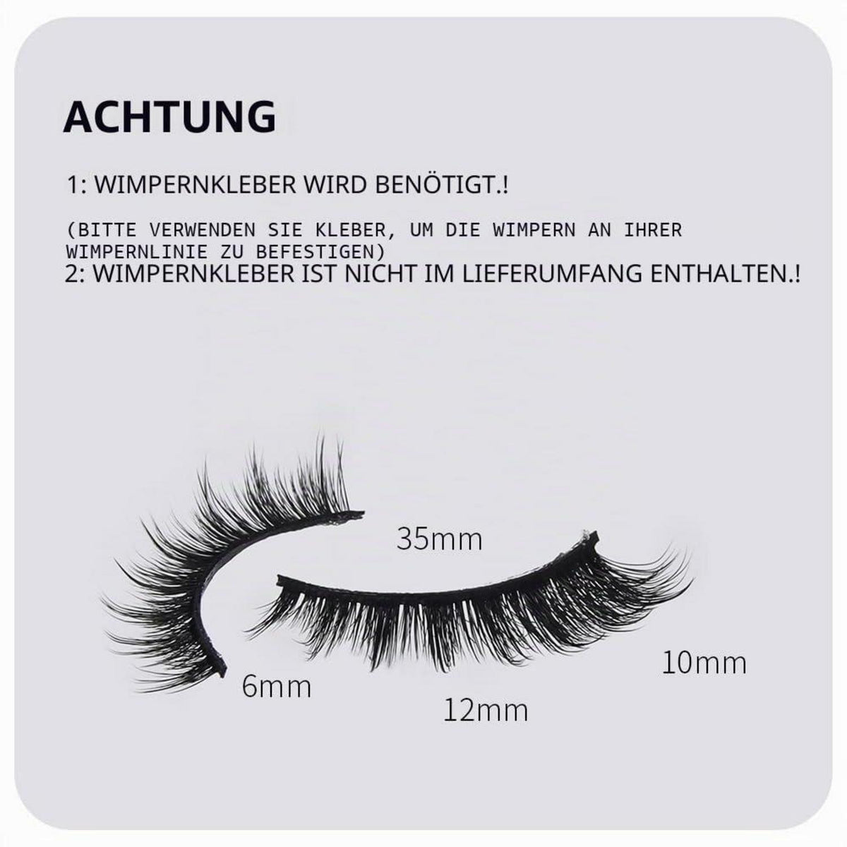 7 Paar 3D Natürliche Künstliche Wimpern – Wiederverwendbar & Flauschig