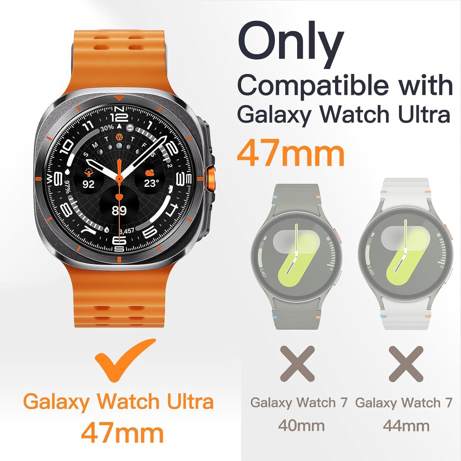 Samsung Galaxy Watch Ultra 47mm Hülle mit Schutzfolie und