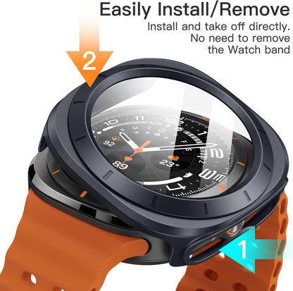 JETech Hülle Samsung Galaxy Watch Ultra 47mm Titanium Gray 2er Pack