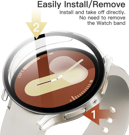 JETech Schutzhülle mit Schutzfolie für Samsung Galaxy Watch 7 40mm