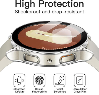 Schutzhülle mit Schutzfolie für Samsung Galaxy Watch 7 40mm 2er Pack