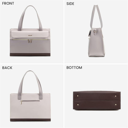 LOVEVOOK Laptoptasche 15,6 Zoll Damen Handtasche PU Leder Büro Arbeit Uni
