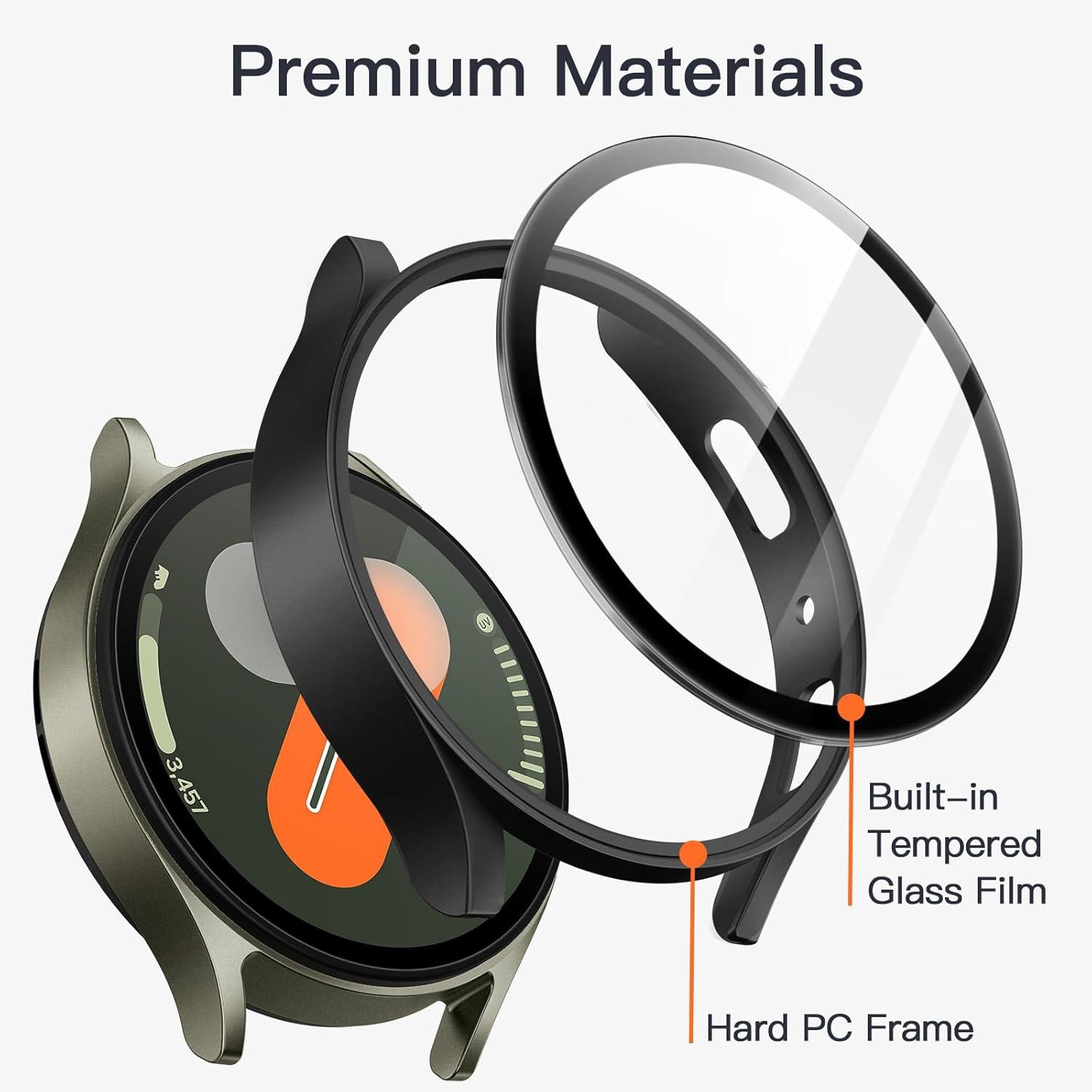 Schutzhülle mit Displayschutz für Samsung Galaxy Watch 7 40mm