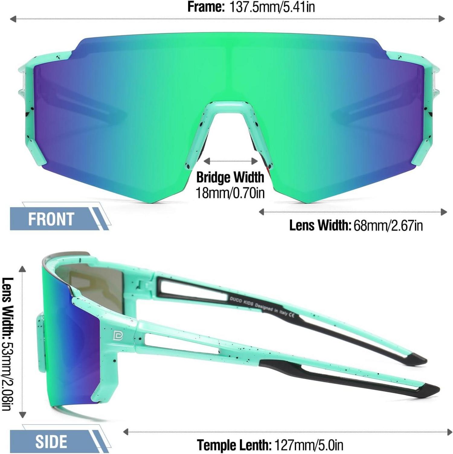 Polarisierte Jugend Sonnenbrille UV400 Leichter Rahmen anti Rutsch