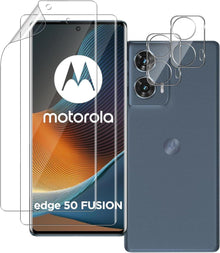 Displayschutzfolie 2+2 Stück für Motorola Moto Edge 50 Fusion
