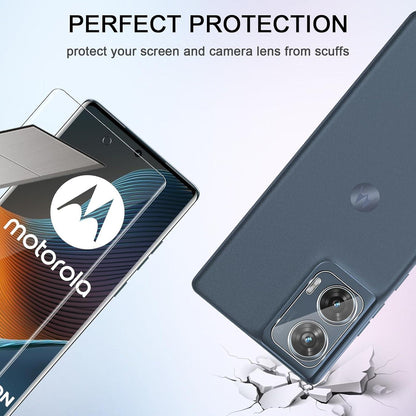 Displayschutzfolie 2+2 Stück für Motorola Moto Edge 50 Fusion