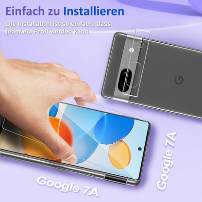2+2 Panzerglas Google Pixel 7A Schutzfolie 9H Displayfolie
