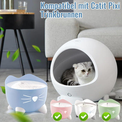 18x Katzenbrunnen Filter für Catit Pixi | Ersatzfilter mit Schläuchen
