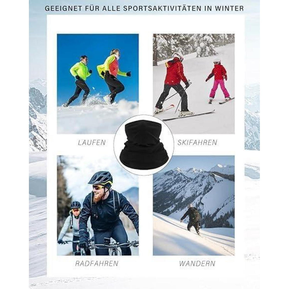 Winter Loop Schal: Multifunktionstuch für Damen & Herren