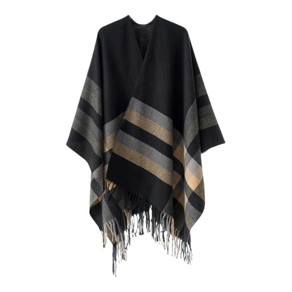 Poncho Damen – Weicher Schal-Umhang für Herbst & Winter