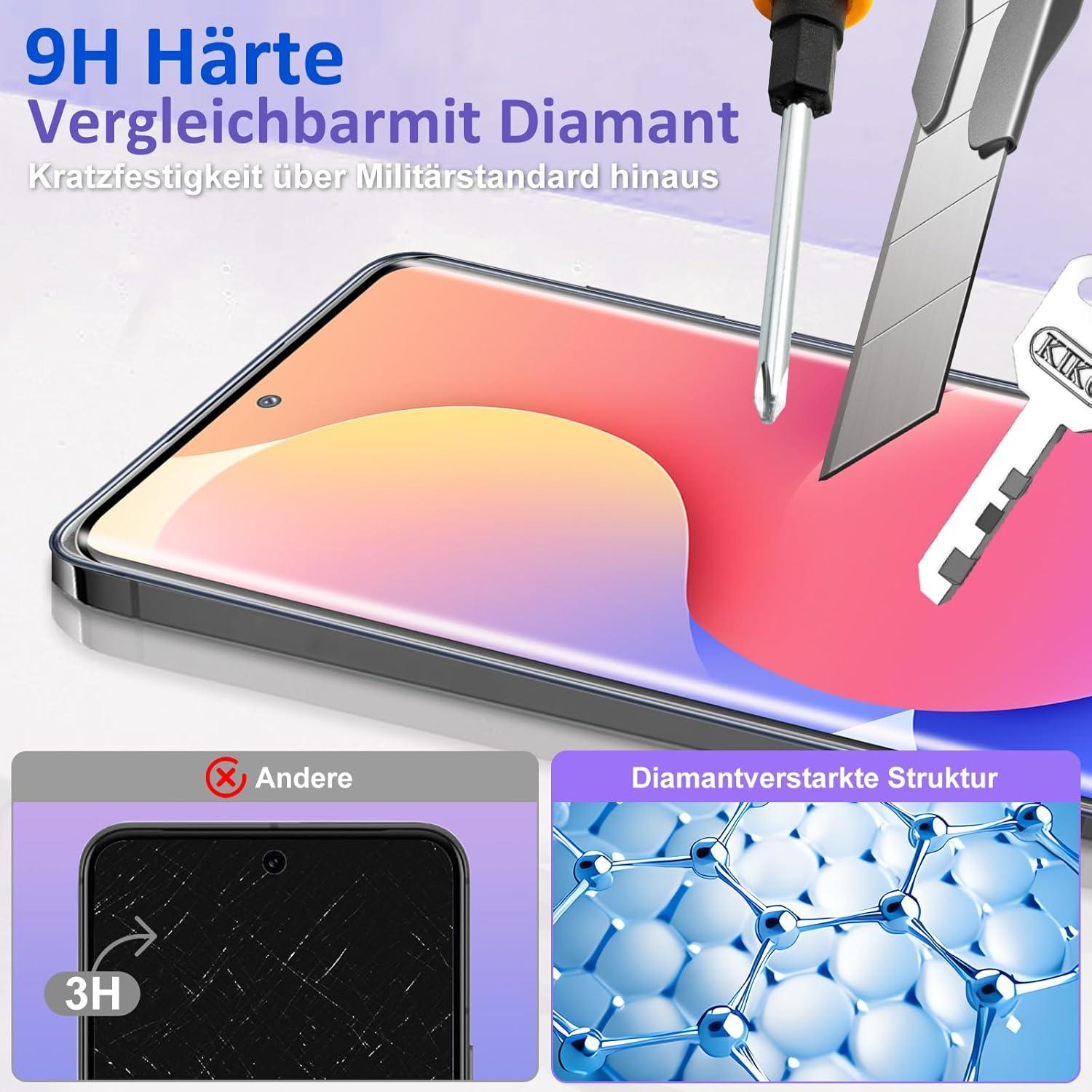 Samsung Galaxy S21 Ultra 5G Panzerglas Schutzfolie + Kameraschutz 4er Set
