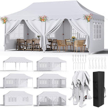 3x6m Faltpavillon wasserdicht mit 6 Seitenwänden & Zubehör