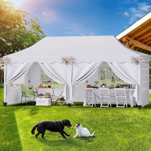 3x6m Faltpavillon wasserdicht mit 6 Seitenwänden & Zubehör