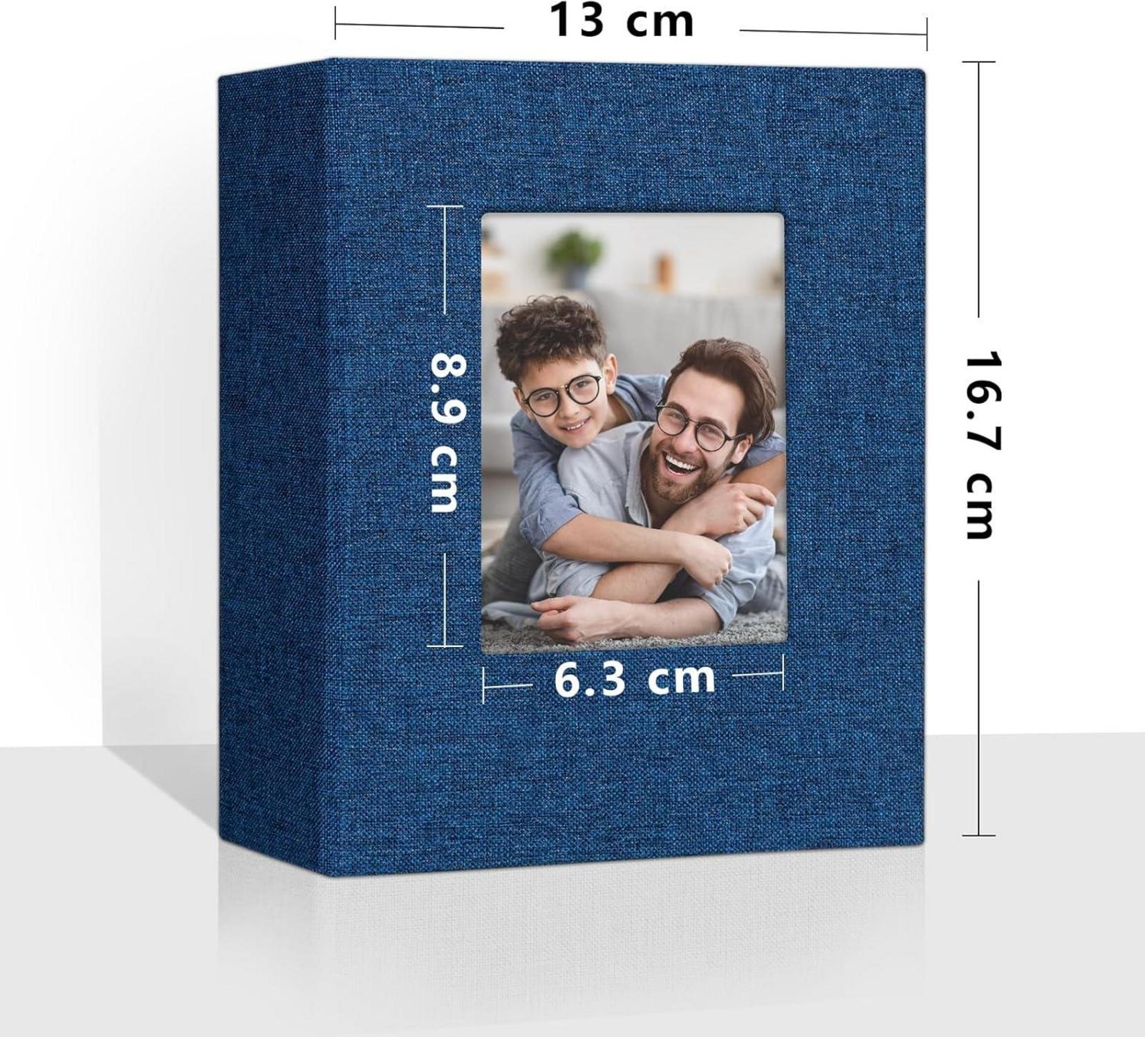 Fotoalbum Vienrose Klein 10x15 Fotos 2er Pack Leinen Cover
