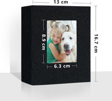 Fotoalbum Klein 10x15 Fotos 2er Pack Schwarz Leinen
