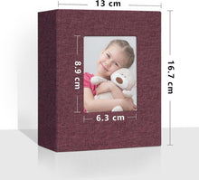 Fotoalbum Vienrose Klein 10x15 Fotos 2er Pack Leinen