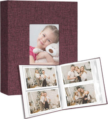 Fotoalbum Klein 100 Taschen 2er Set für 10x15 Fotos Lila Cover