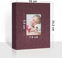 Fotoalbum Vienrose Klein 10x15 Fotos 2er Pack Lila Leinen