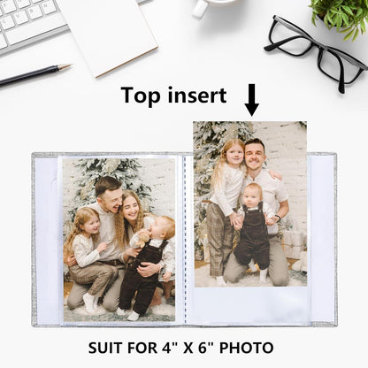 Fotoalbum Vienrose 10x15 Klein Leinen Cover Frontfenster 2er Pack Rot