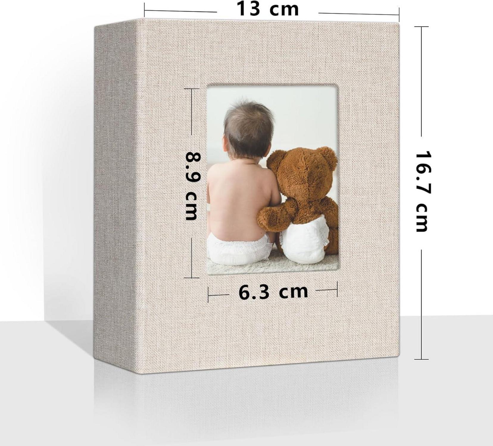 Fotoalbum Vienrose Klein 10x15 Fotos 2er Pack Leinen Cover