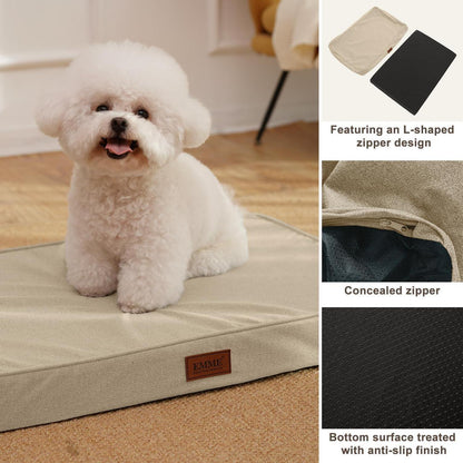 Orthopädisches Hundebett Khaki L – Wasserdicht & Komfortabel