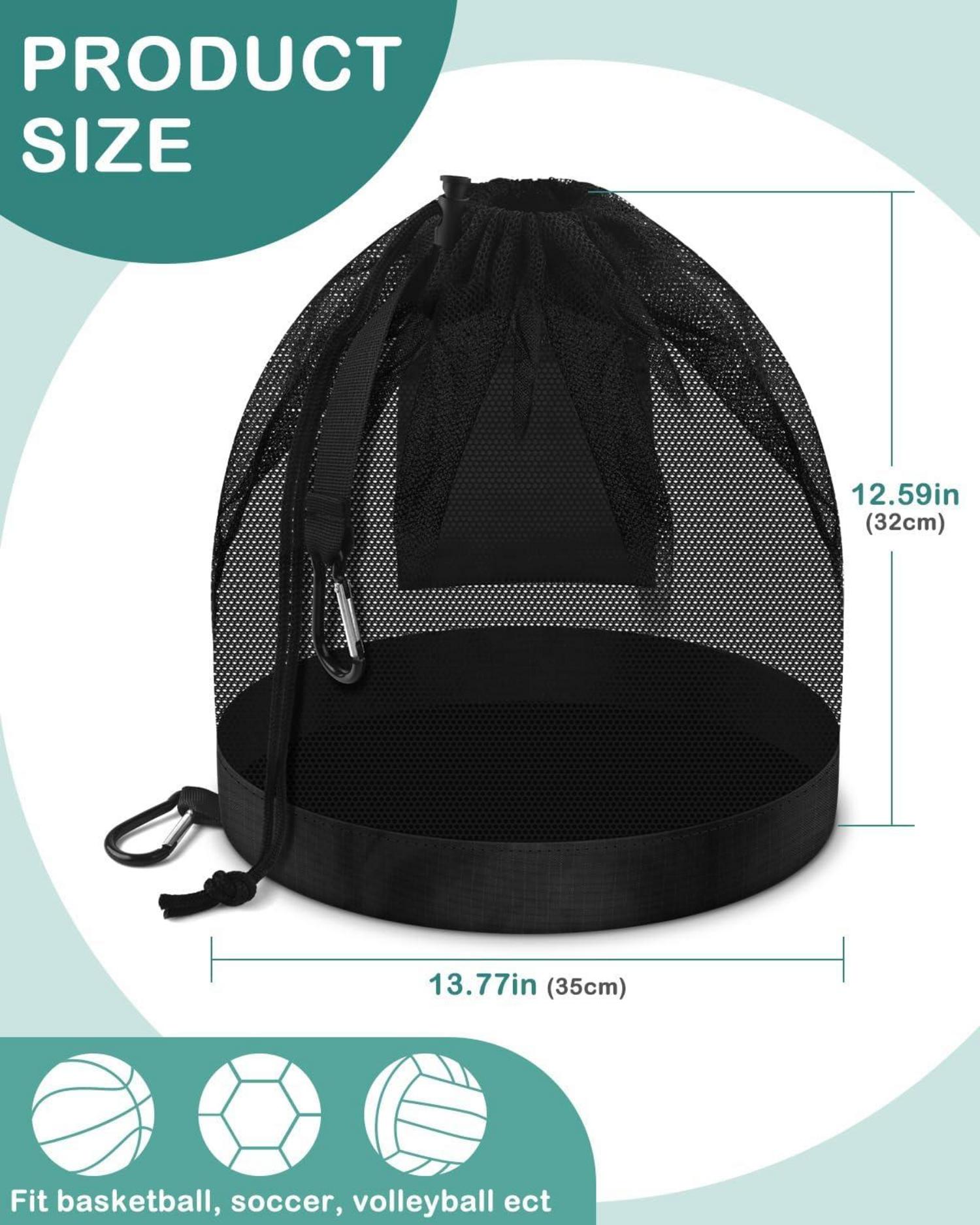 BROTOU Ballsack Netz Rucksack mit Reißverschlussfach
