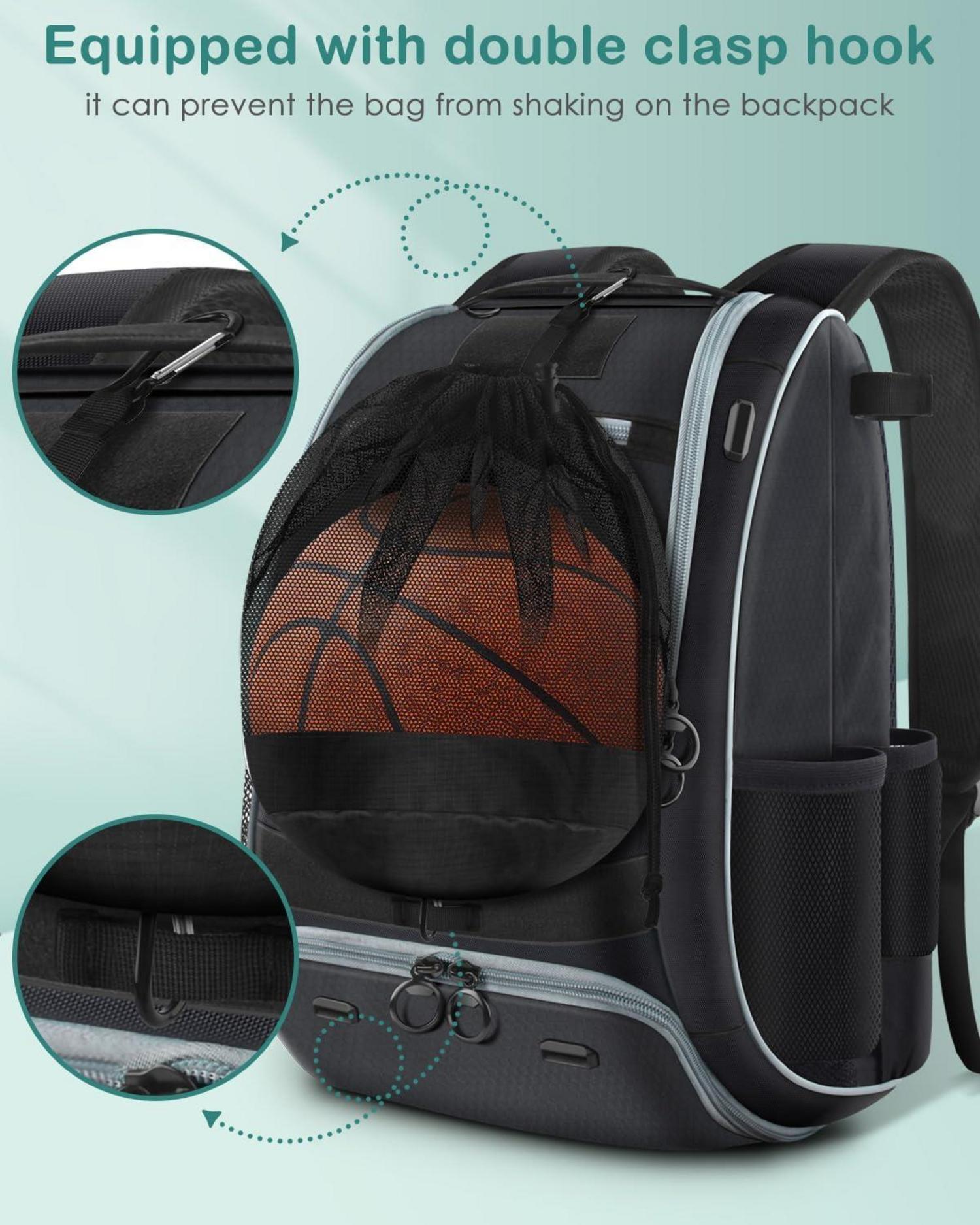 BROTOU Ballsack Ballnetz für 1 Ball mit Reißverschlusstasche
