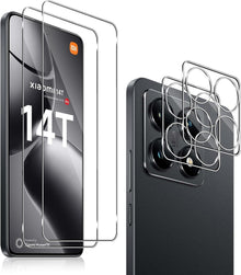 Panzerglas Schutzfolie für Xiaomi 14T, 4-teiliges Set Transparent