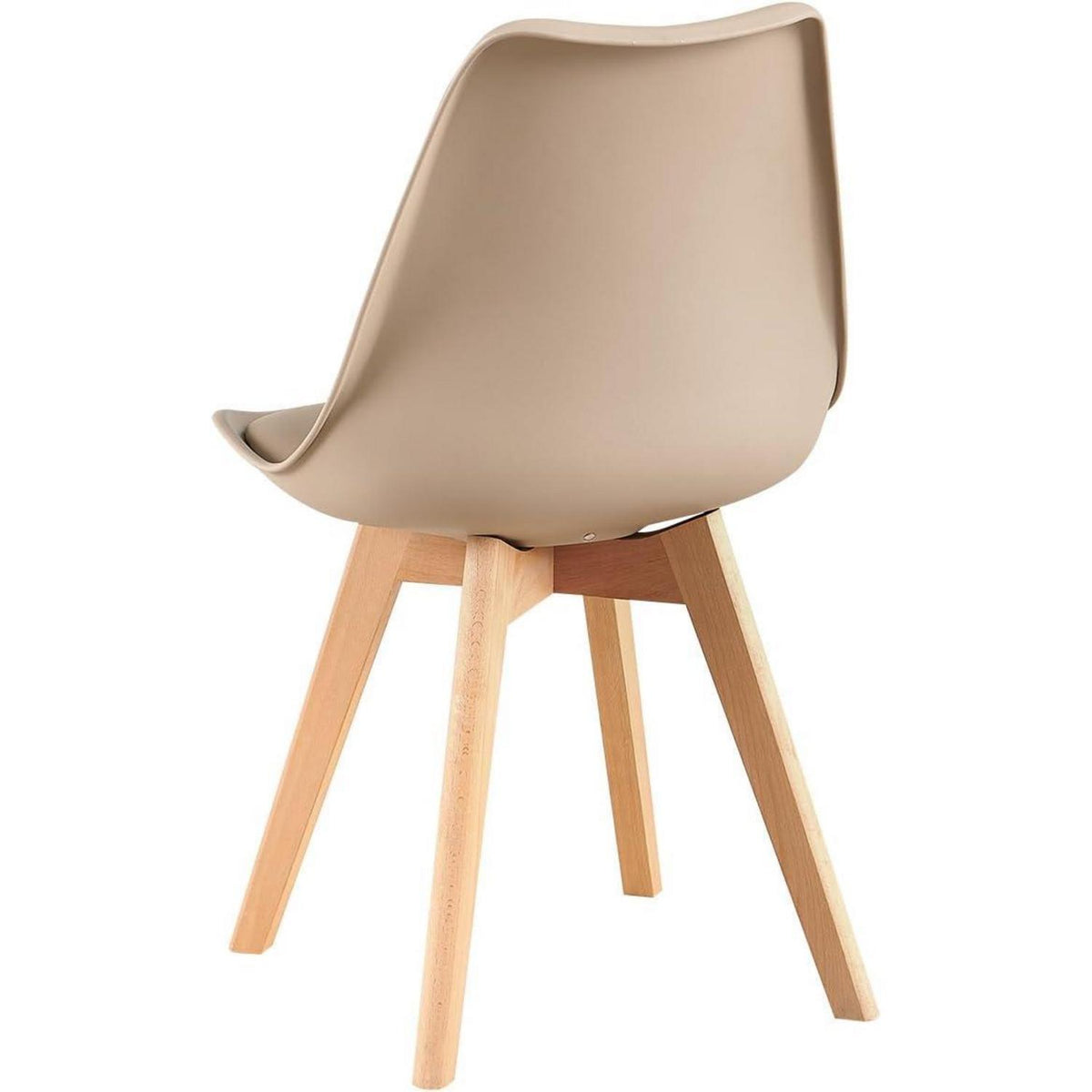 Skandinavische Esszimmerstühle 6er Set, Khaki