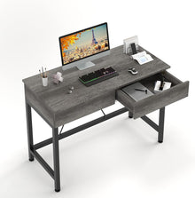 Schreibtisch mit Holzschubladen und Lagerung 100x50x73cm