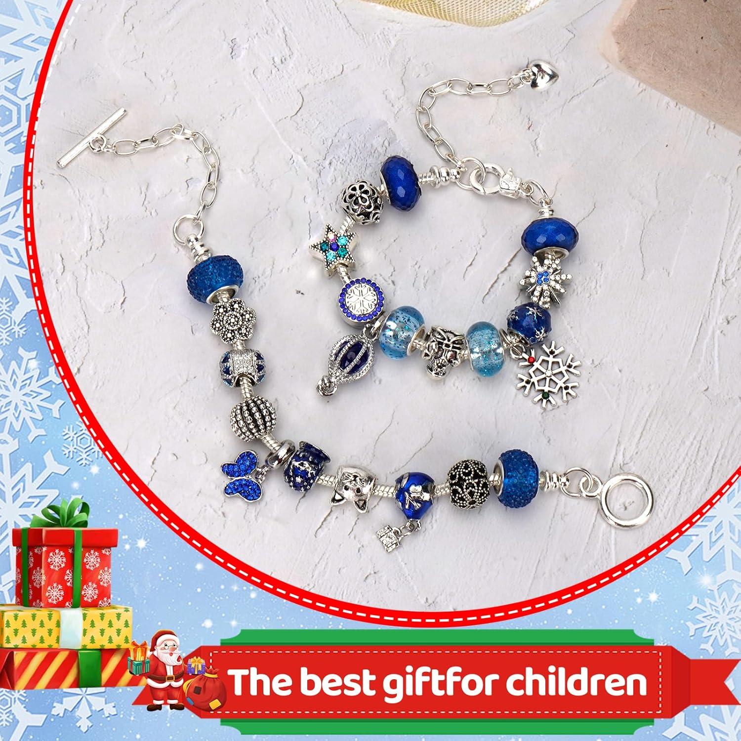 Adventskalender Schmuck Armband Bastelset Mädchen DIY Geschenk 6–13