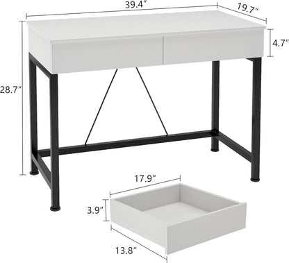 Hölzerner Schreibtisch mit Schubladen und Lagerung 100x50x73cm