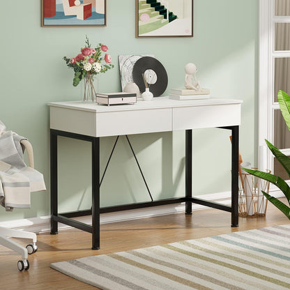 Schreibtisch mit Holzschubladen, Home Office Computertisch in