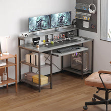 CAIYUN Schreibtisch mit Tastaturablage und Monitorständer