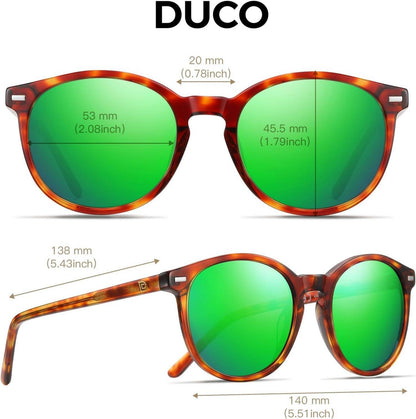 Polarisierte Retro Sonnenbrille UV400 Schutz Vintage Acetat Rahmen